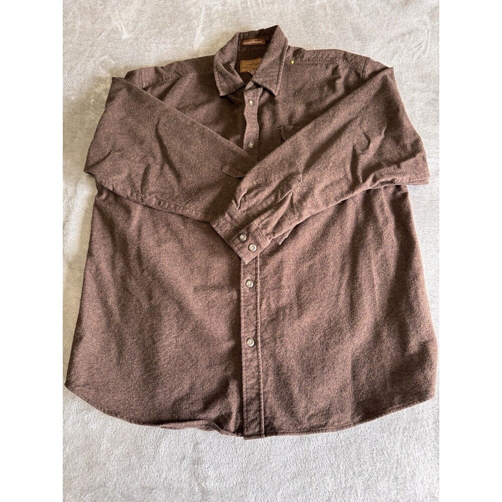 NWOT Mountain Ridge Cotton Chamois Shirt 2XL Brown LS